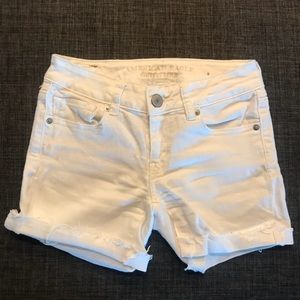 American Eagle stretch midi shorts